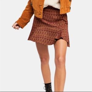 Free People When In Rome Mini Skirt, size small.
